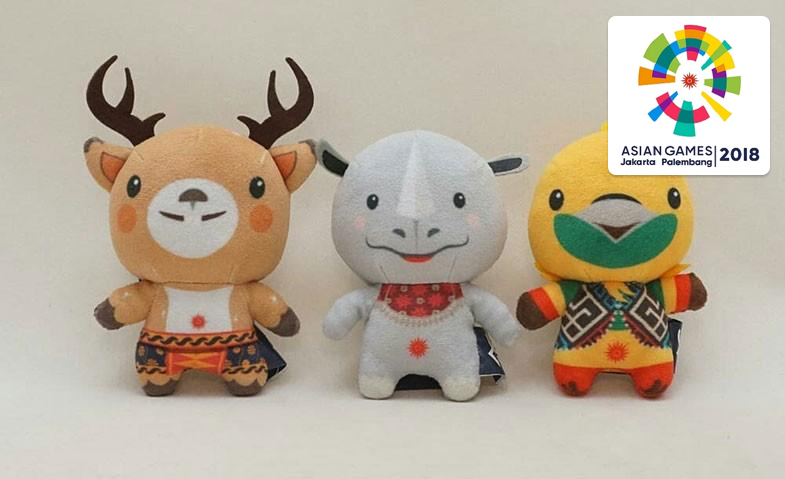 boneka maskot asian games 2018